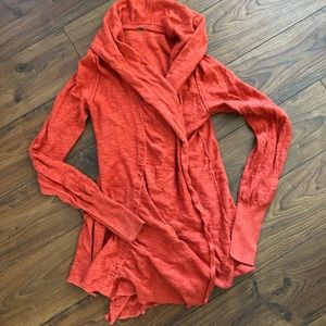 Burnt Orange Free People Cardigan Sweater